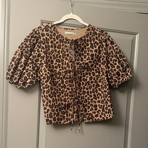 Abercrombie & Fitch Leopard Print Blouse